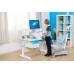 Children Kids Ergonomic Study Desk with Adjustable Double-Winged Swivel Chair Set